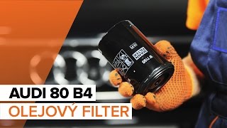 Pozrite si video sprievodcu ako vymeniť Olejový filter na AUDI 80 (8C, B4)