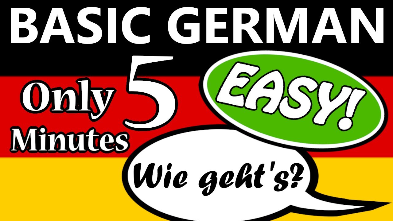 LEARN GERMAN BASIC INTRODUCTION & GREETINGS IN 5 MINUTES! - YouTube