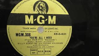 Watch Sarah Vaughan Youre All I Need video