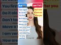 Basic vs Native🥰🥰 l Basic and Native English Words Practice l English Learning #english #shorts😍😍