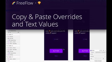 FreeFlow: Sketch plugin to copy and paste symbol overrides, text values, and a lot more!