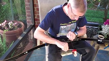 Serving a newly made Flemish Twist bowstring