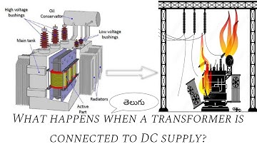 What happens if we give DC supply to a transformer?