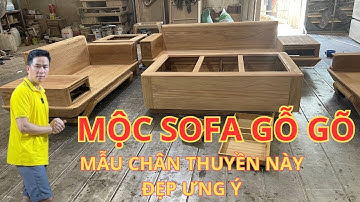 Mộc bộ sofa gỗ gõ đỏ, sofa gỗ gõ đỏ chân thuyền mới, nội thất gỗ gõ pachy nhập khẩu
