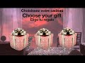 Choose your gift 🎁 elige tu regalo 🎁 choisissez votre cadeau 🎁🤩 !!