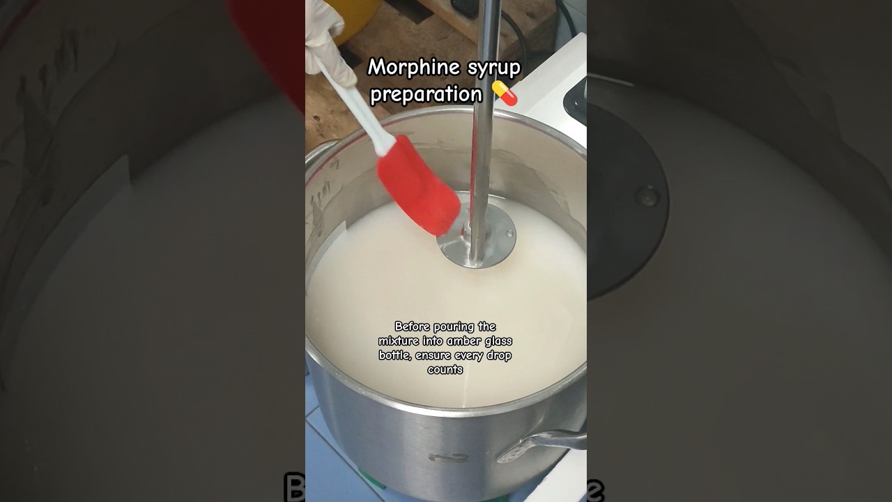 Morphine syrup preparation 💊 #pharmacist bekijken op YouTube Morphine syrup preparation 💊 #pharmacist bekijken op YouTube