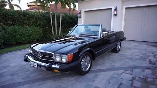 1989 Mercedes Benz 560SL Roadster Review and Test Drive by Bill - Auto Europa Naples