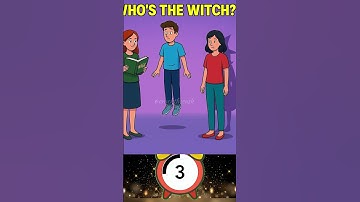 :🧙‍♀️ WHO’S THE WITCH? #crackthecase  #detectivemystery #braintest #ytshorts #riddlesandquiz
