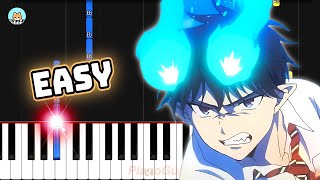 Blue Exorcist: Shimane Illuminati-hen OP - "Eye's Sentry" - EASY Piano Tutorial & Sheet Music