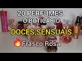 20 Perfumes O BOTICÁRIO femininos doce e outros | Frasco Rosa Excelentes #perfume