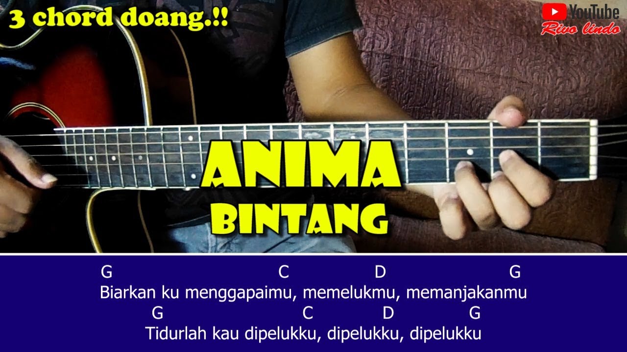 Anima - Bintang (TUTORIAL CHORD GITAR VERSI MUDAH) - YouTube