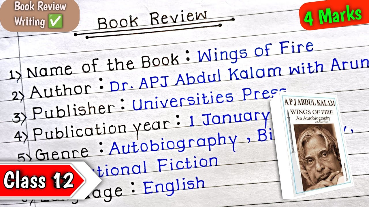book-review-writing-class-12-book-review-writing-wings-of-fire-for