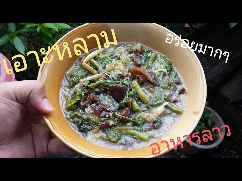 ทำ "เอาะหลาม(ເອາະຫຼາມ)" อาหารลาว แสนอร่อย