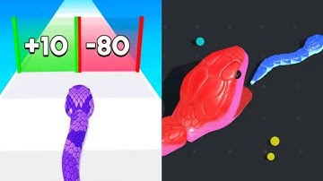 Snake Run Race vs Snake Clash All Levels Walkthrough Gameplay Android iOS New Update