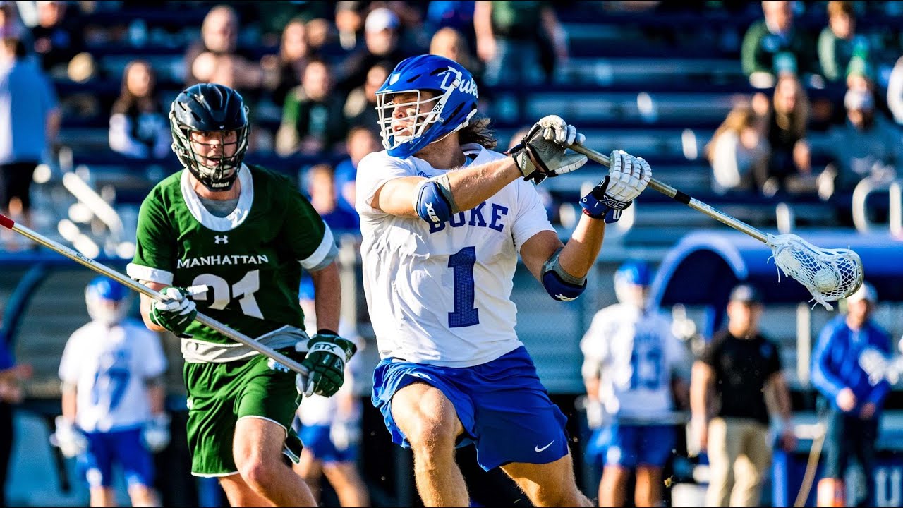 Duke vs Manhattan Lacrosse Highlights 2022 College Lacrosse YouTube