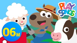 Animals On the Farm 🐄🐎🐑🐓🐕🦢🐇 + More Nursery Rhymes & Kids Songs | Playsongs