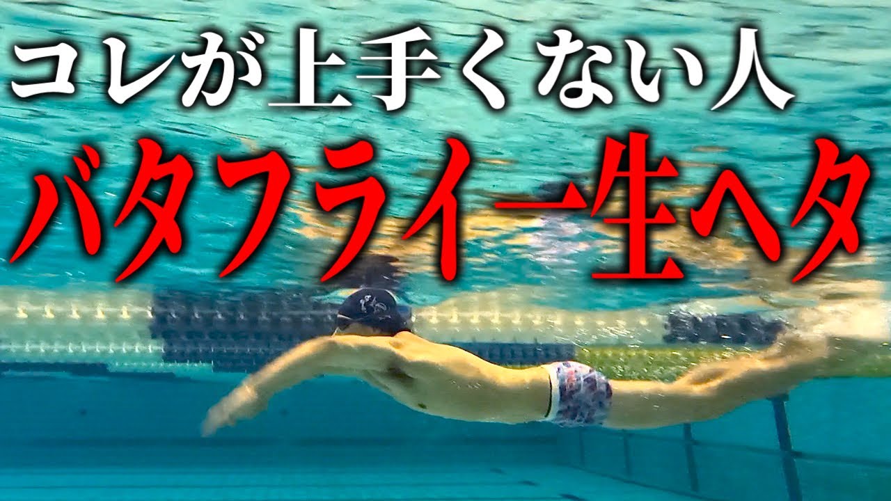 バタフライを極めるために極めて欲しいイルカとびを2種類紹介　おまけで平泳ぎもうまくなります#1431