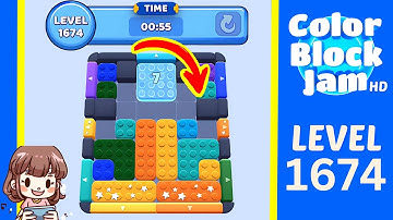Color Block Jam Level 1674 Solution Walkthrough