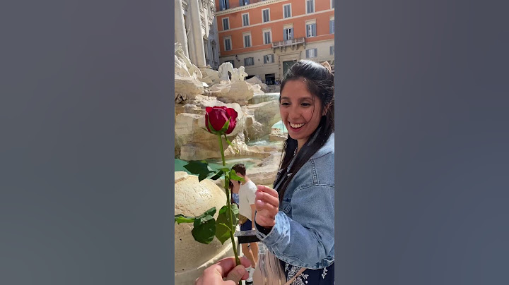 Una rosa nella Fontana di Trevi 🌹    #fyp #couplegoal
