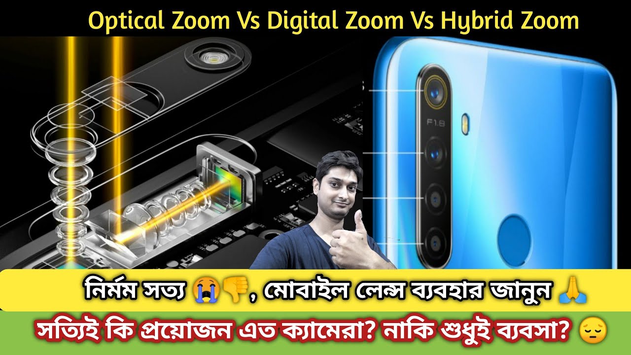 Everything about Mobile Lens Bangla Optical vs Digital vs Hybrid Zoom