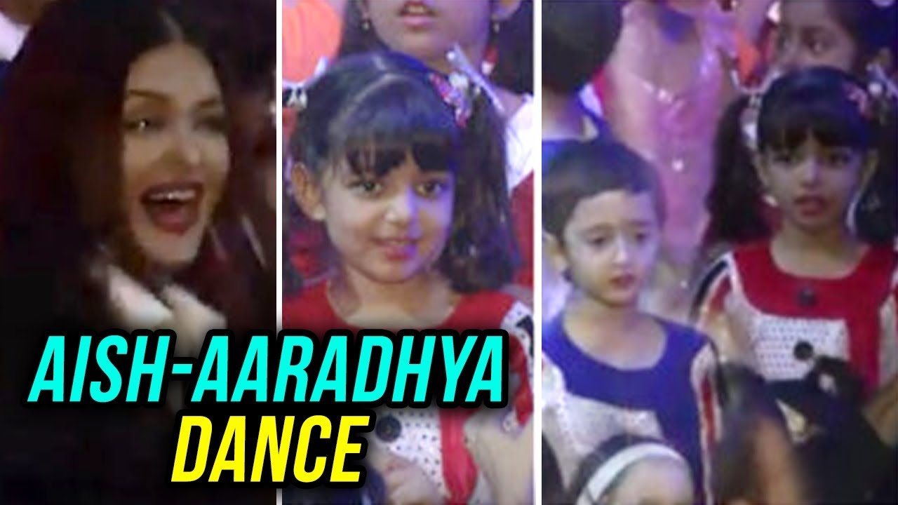 Aishwarya Rai DANCE with Aaradhya Bachchan and Aamir Khans Son Azad at School Annual Day