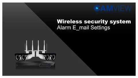 Camview Wireless Security System Email Settings