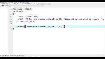 C Program to Print Fibonacci Series up to a given number|| Coding Guide for Beginners|| #programming