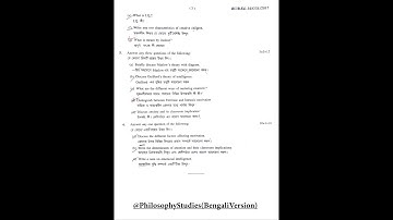 B.Ed.1st Sem C.1 Question2015 || Burdwan University || #PhilosophyStudiesBengaliVersion