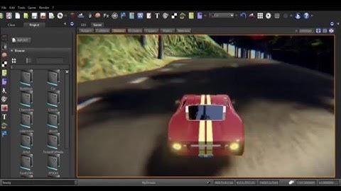 Driving a Red Ford Car in S2Engine HD 1.4.6 Preview