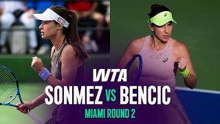 Zeynep Sonmez Vs. Belinda Bencic 2026 Miami Open Round 2 Wta Match Highlights