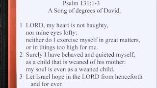 Psalm 131:1-3 ♩♫ KJV Scripture Song, Full Chapter