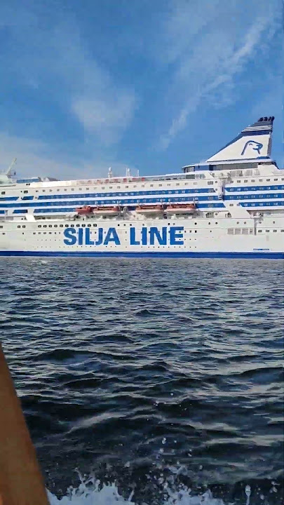 Silja-Line ferry at Stockholm ferry terminal (not the best cruise company in my opinion)