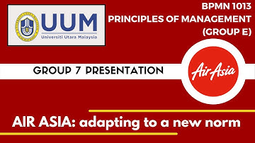 BPMN 1013 - PRINCIPLES OF MANAGEMENT (GROUP E) I GROUP ASSIGNMENT I PRESENTATION GROUP 7