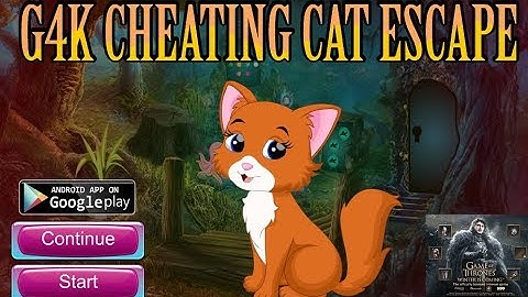 G4K Cheating Cat Escape Walkthrough [Games4King]