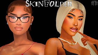 MY ENTIRE SKIN CC FOLDER | The Sims 4 | BEST BLACK/URBAN SIMS 4 CC | Sim Download   CC Links *free*