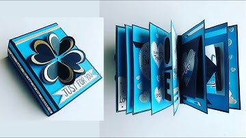 Scrapbook for Boyfriend/Handmade Scrapbook for Valentines Day@ArtCraftByTulsi