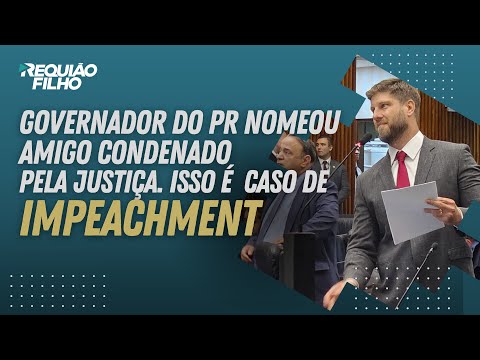 Requião Filho denuncia crime no Governo do Paraná pede impeachment de Ratinho Jr | Fev 2024 #paraná