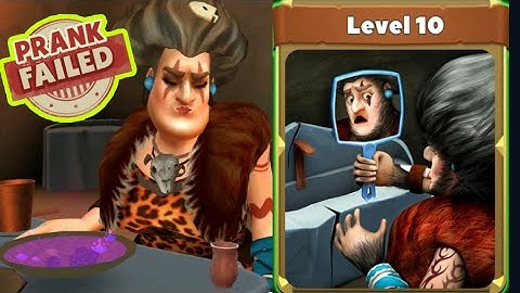 Scary Teacher Stone Age [Failed Prank - Level 10] Gameplay - Walkthrough [Android - ios]