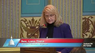 Sen. Theis speaks in support of Senate Resolution 101