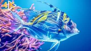 1 Hour Ocean Exploration 4K - Relaxing Music, Coral Reefs, Fish and Marine Life