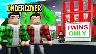 Hotel Was TWINS ONLY.. We Went UNDERCOVER! (Roblox Bloxburg)