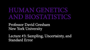 Lecture 3: Sampling, Uncertainty, and Standard Error