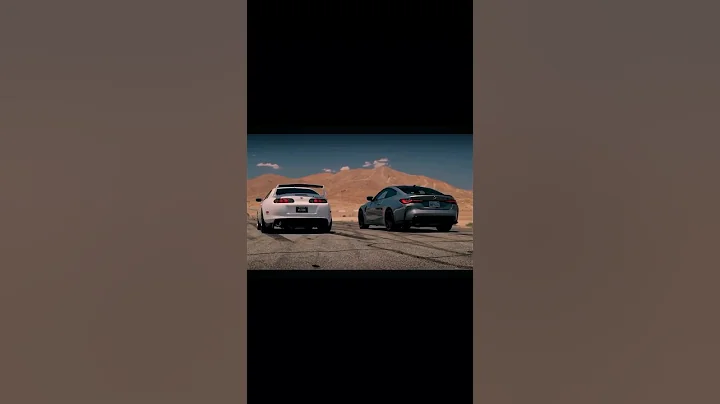 Toyota Supra mk4💥(Tuning 2JZ) vs(Stock) BMW M4 xDrive competition😈 #car #supra #dragrace #bmw #mk4