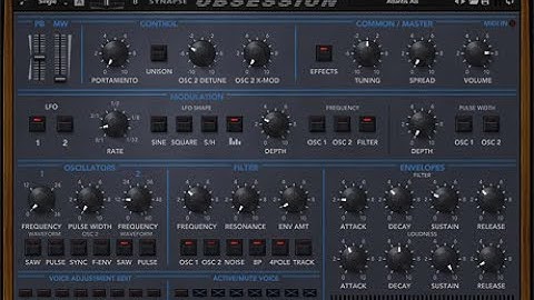 Synapse Audio Obsession Analog Presets  -  True Vintage Presets - Best Obsession Sounds