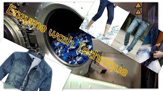 enzyme wash jeans at home