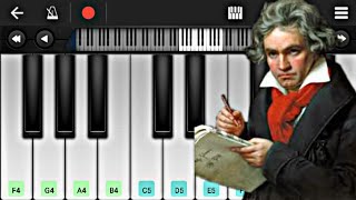 Video thumbnail of "Beethoven - Für Elise | Mobile Piano (PERFECT PIANO) Piano Tutorial🎹🎹🎹"