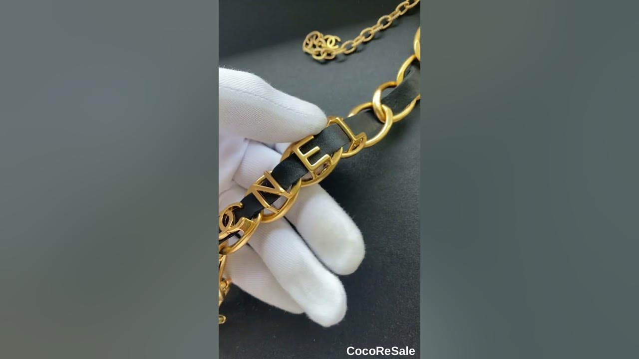Чокер Шанель цепь - YouTube