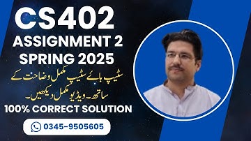 CS402 Assignment 2 solution Spring 2025 | Theory of Automata