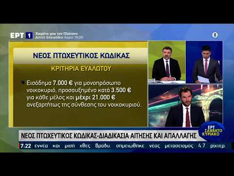 Βίντεο: Διαδικασία πτώχευσης πολιτών το