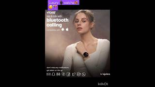 Vibez byLife premiumLuxurySmartwatch for women metal strap, HD display, Bluetooth calling (Gold)